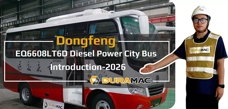 DongFeng EQ6608LT6D fuel bus video