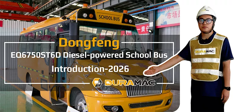 Dongfeng EQ6750ST6D school bus video